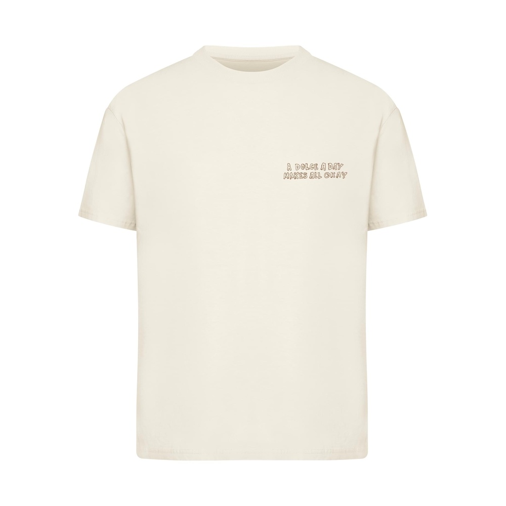 Miss Tee - A Dolce A Day Makes All Okay Dames Tshirt - Creme